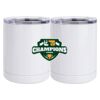 10 oz. White Stainless Steel Short Tumbler Thumbnail