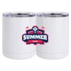 10 oz. White Stainless Steel Short Tumbler Thumbnail