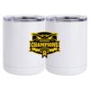 10 oz. White Stainless Steel Short Tumbler Thumbnail