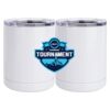10 oz. White Stainless Steel Short Tumbler Thumbnail