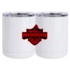 10 oz. White Stainless Steel Short Tumbler Thumbnail