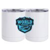 10 oz. White Stainless Steel Short Tumbler Thumbnail