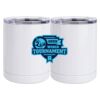 10 oz. White Stainless Steel Short Tumbler Thumbnail