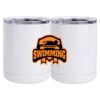10 oz. White Stainless Steel Short Tumbler Thumbnail