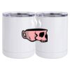 10 oz. White Stainless Steel Short Tumbler Thumbnail
