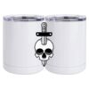 10 oz. White Stainless Steel Short Tumbler Thumbnail