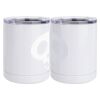 10 oz. White Stainless Steel Short Tumbler Thumbnail