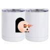10 oz. White Stainless Steel Short Tumbler Thumbnail