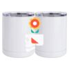 10 oz. White Stainless Steel Short Tumbler Thumbnail