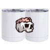 10 oz. White Stainless Steel Short Tumbler Thumbnail