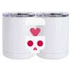 10 oz. White Stainless Steel Short Tumbler Thumbnail