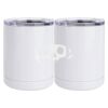 10 oz. White Stainless Steel Short Tumbler Thumbnail