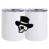 10 oz. White Stainless Steel Short Tumbler Thumbnail