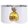 10 oz. White Stainless Steel Short Tumbler Thumbnail