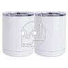 10 oz. White Stainless Steel Short Tumbler Thumbnail
