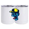 10 oz. White Stainless Steel Short Tumbler Thumbnail