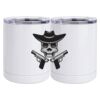 10 oz. White Stainless Steel Short Tumbler Thumbnail