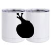 10 oz. White Stainless Steel Short Tumbler Thumbnail
