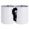 10 oz. White Stainless Steel Short Tumbler Thumbnail
