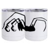 10 oz. White Stainless Steel Short Tumbler Thumbnail