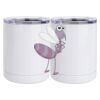 10 oz. White Stainless Steel Short Tumbler Thumbnail