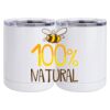 10 oz. White Stainless Steel Short Tumbler Thumbnail
