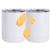 10 oz. White Stainless Steel Short Tumbler Thumbnail
