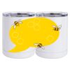 10 oz. White Stainless Steel Short Tumbler Thumbnail