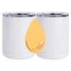 10 oz. White Stainless Steel Short Tumbler Thumbnail