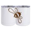 10 oz. White Stainless Steel Short Tumbler Thumbnail