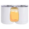 10 oz. White Stainless Steel Short Tumbler Thumbnail