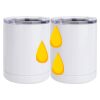 10 oz. White Stainless Steel Short Tumbler Thumbnail