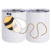 10 oz. White Stainless Steel Short Tumbler Thumbnail