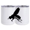 10 oz. White Stainless Steel Short Tumbler Thumbnail