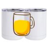 10 oz. White Stainless Steel Short Tumbler Thumbnail
