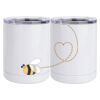 10 oz. White Stainless Steel Short Tumbler Thumbnail