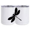 10 oz. White Stainless Steel Short Tumbler Thumbnail