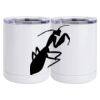 10 oz. White Stainless Steel Short Tumbler Thumbnail