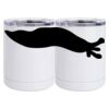 10 oz. White Stainless Steel Short Tumbler Thumbnail