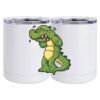 10 oz. White Stainless Steel Short Tumbler Thumbnail