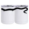 10 oz. White Stainless Steel Short Tumbler Thumbnail