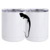 10 oz. White Stainless Steel Short Tumbler Thumbnail