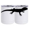 10 oz. White Stainless Steel Short Tumbler Thumbnail