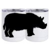 10 oz. White Stainless Steel Short Tumbler Thumbnail