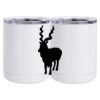 10 oz. White Stainless Steel Short Tumbler Thumbnail