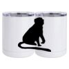 10 oz. White Stainless Steel Short Tumbler Thumbnail