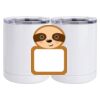 10 oz. White Stainless Steel Short Tumbler Thumbnail