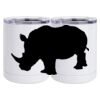 10 oz. White Stainless Steel Short Tumbler Thumbnail