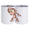10 oz. White Stainless Steel Short Tumbler Thumbnail
