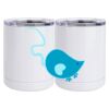 10 oz. White Stainless Steel Short Tumbler Thumbnail